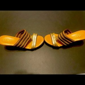 Faux Wooden Wedges size 8